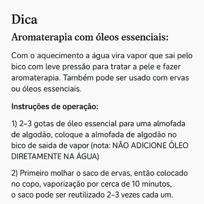 Vaporizador Duplo 3 em 1 Ozono faz Quente e Frio