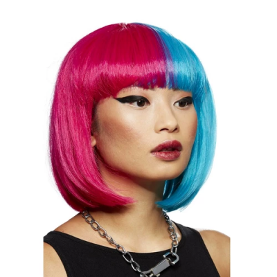 Peruca Estilo Bob Com Franja - Blue Valentine - Manic Panic