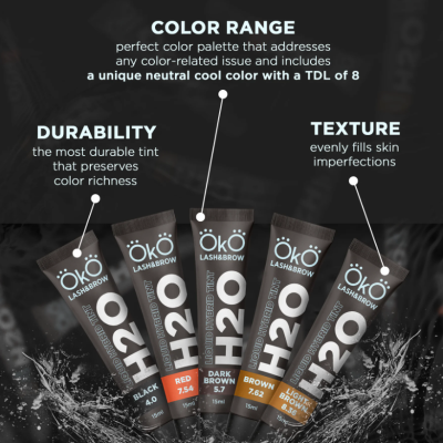 OkO Lash&Brow Tintura Híbrida Líquida H2O Castanho Claro 15ml