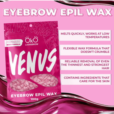Cera para Sobrancelhas Epil Wax Venus 100 g