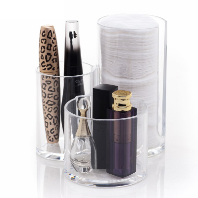 Organizador em Acrílico com Tampa 3 em 1