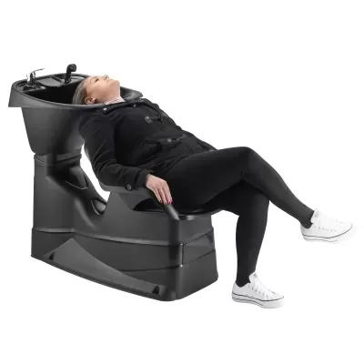 Rampa de Lavagem Cuba Reclinável Champ - Preto