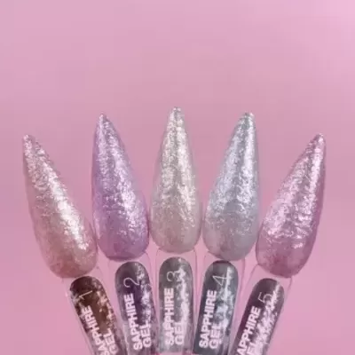 Sapphire Gel Nº4 – Prata Azulado Metálico – 5 ml LUNAmoon