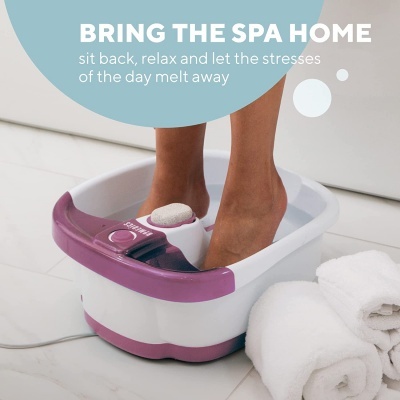 Bacia Massajadora Pés hidromassagem - Esfoliação com Pedra-Pomes Integrada