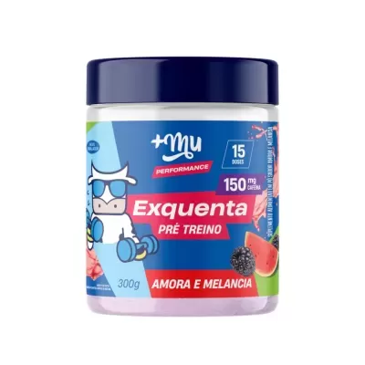 Exquenta Mais Mu Performance - Pré-Treino - Amora e Melancia - 300g - PRÉ-VENDA📍