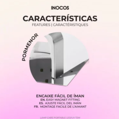 Inocos Catalizador LED UV Lamp Care Portátil 72W