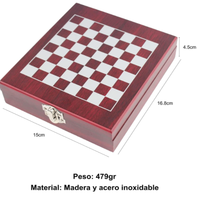 🎁Kit Vinho e Xadrez com Guia de Combinação Perfeita