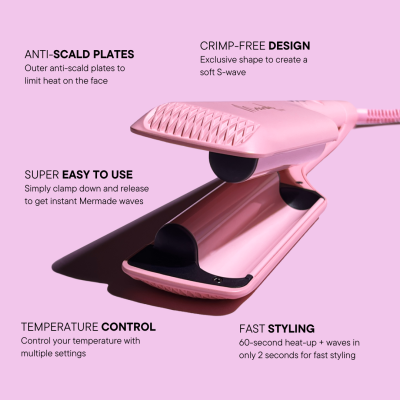 Mermade Hair Double Waver – Pink