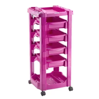 Carrinho Auxiliar Cabeleireiro Vegas com Rodas - Multifuncional - Várias Cores