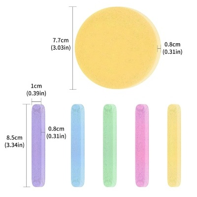 2 Esponjas Esfoliantes para Limpeza Facial