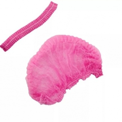 🌸 Toucas Descartáveis Rosa 10 und