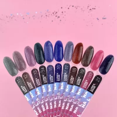 Lurex Base Nº13 – Base Camuflagem Refletiva Roxa Glitter – 13 ml LUNAmoon