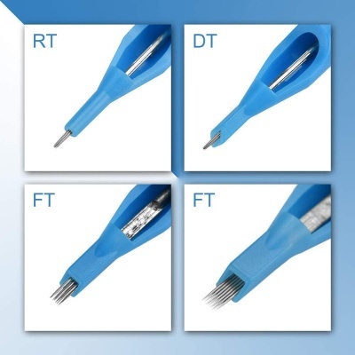 Kit Tattoo 100 Agulhas + 100 Ponteiras Tatuagem