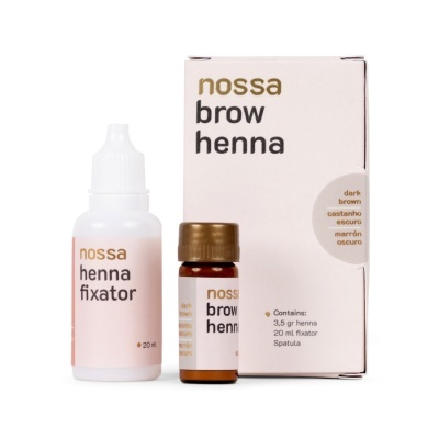 Henna + Fixador NOSSA para Sobrancelhas - Castanho Escuro