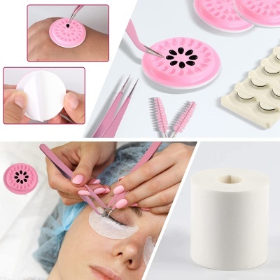 🌸 Kit Ferramentas Extensão de Pestanas Cor de Rosa