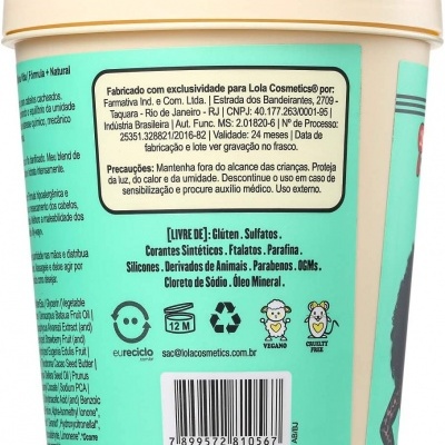 Meu Cacho Minha Vida Máscara Hidratante 450g Lola Cosmetics