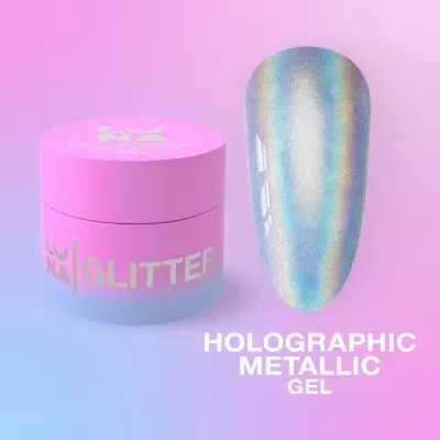Holographic Metallic Gel – Gel Holográfico Metálico – 5 ml LUNAmoon