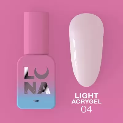 Light Acrygel Nº4 – Rosa Pálido Leitoso – 13 ml LUNAmoon