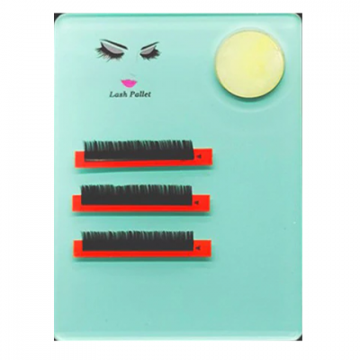 🌸 Placa Suporte Acrílica com Pedra Jade - Extensão de Pestanas