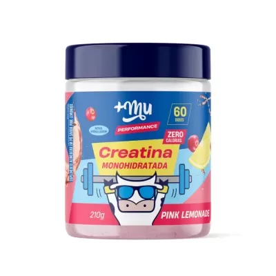 Creatina Mais Mu Performance 100% Pura - Pink Lemonade - 210g - PRÉ-VENDA📍