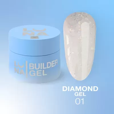 Diamond Gel Nº1 – Gel Construção Leitoso Glitter – 15 ml LUNAmoon