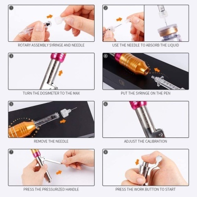 Kit Hyaluron Pen Rosa Gold 0.3 + 10 Seringas