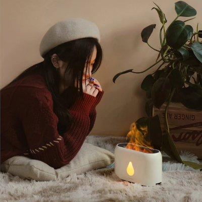 Difusor para Aromaterapia Óleos Essenciais Efeito de Chama