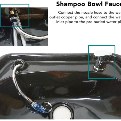 Torneira com Mangueira Dupla Quente ou Frio para Lavatório