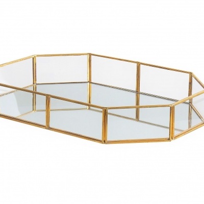 Tabuleiro Espelhado Dourado Florença