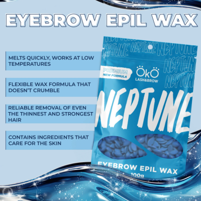 Cera para Sobrancelhas Epil Wax Neptune, 100 g