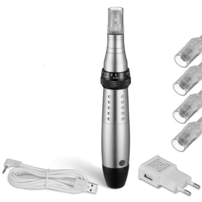 Kit DermaPen Profissional Facial e Couro Cabeludo | Ouro | Prata