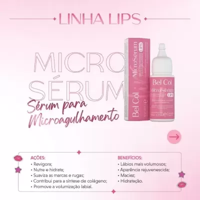 Micro Sérum Lips Microaguhamento Labial 10ml Bel Col