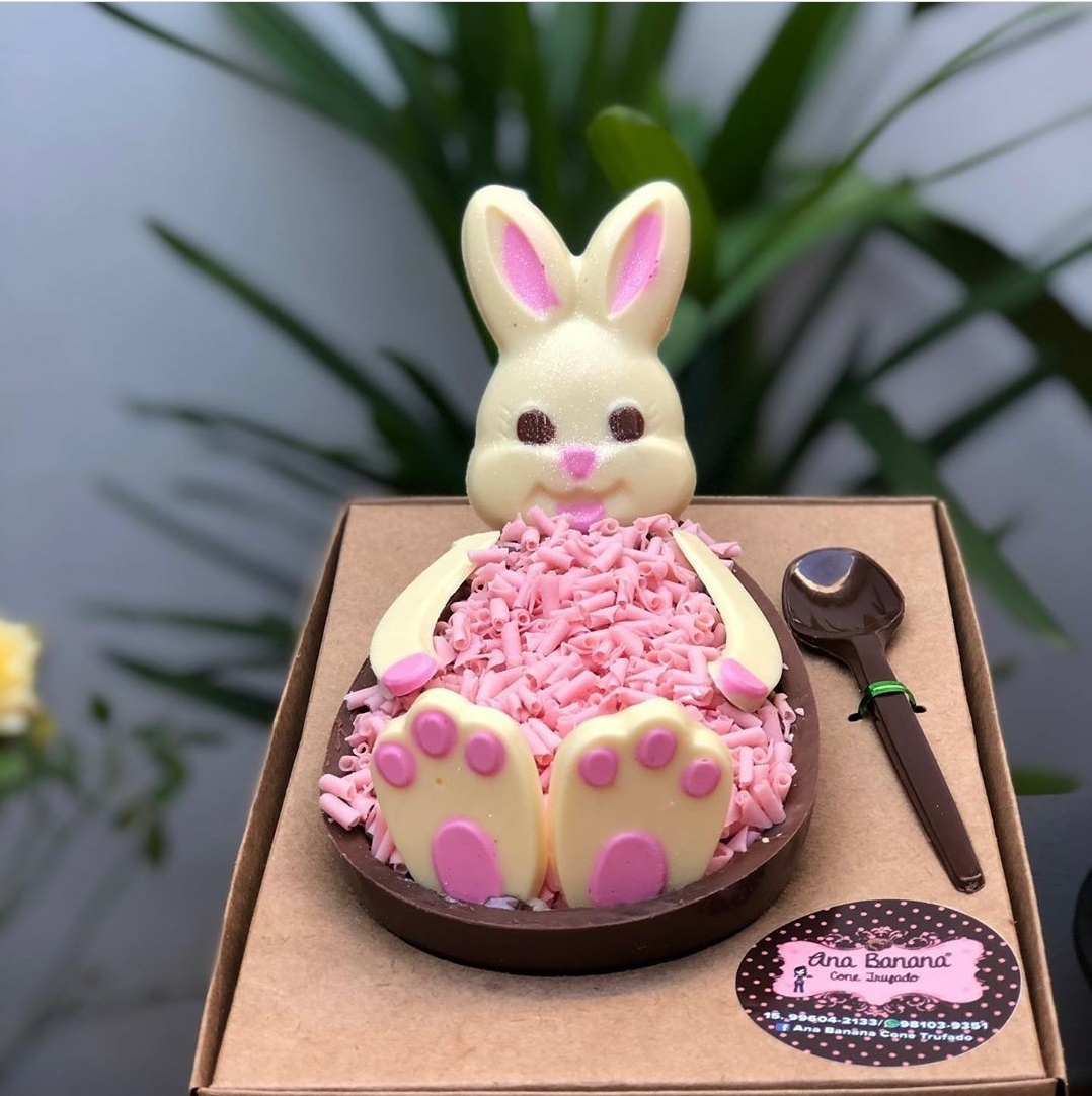 9861 - Partes Coelho de Chocolate- 1 Unidade