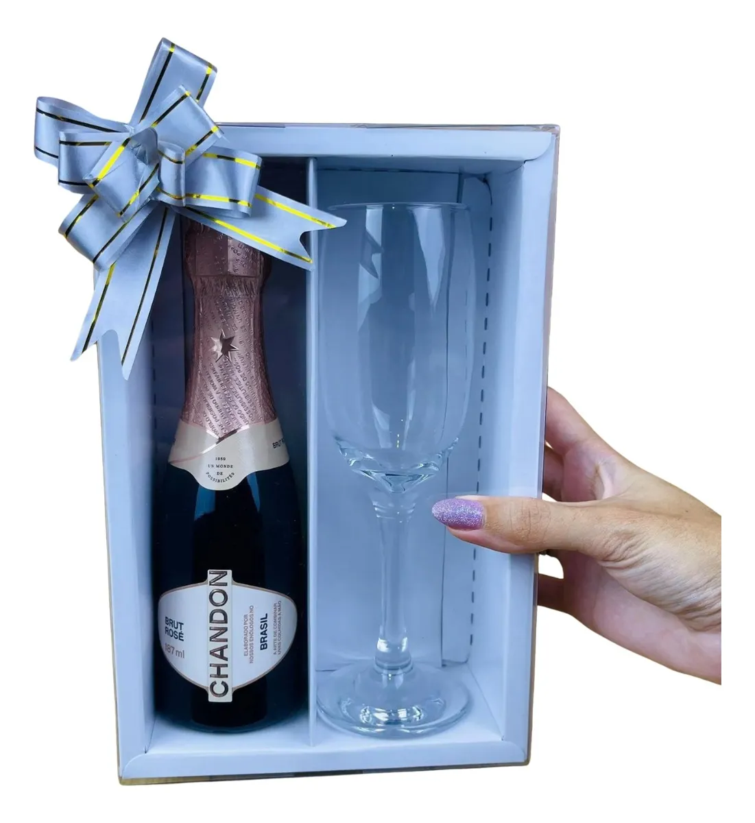 Caixa Mini Champanhe - 5 Unidades Caixa Mini Champanhe - 5 Unidades