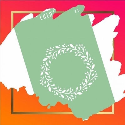 Stencil para decoração de Bolos e Bolacha-  Número 25