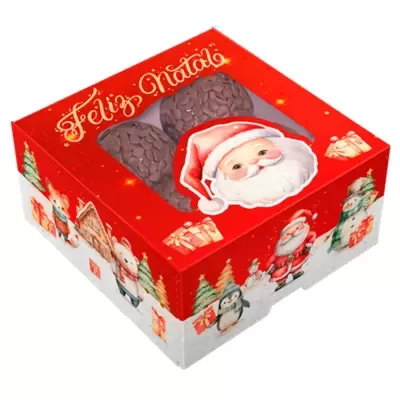 Caixa Natal Encantado 4 e 6 Doces- 10 Unidade