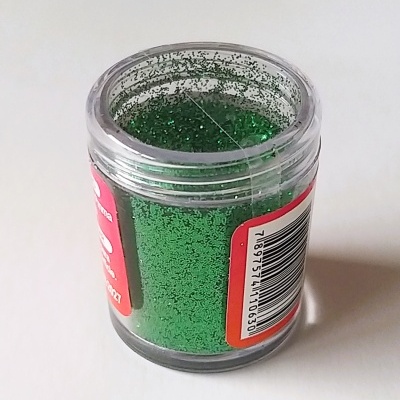 Glitter/Purpurina em Pó Lela -VERDE GRAMA - 8 Gramas