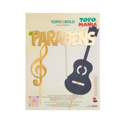 RD051 Mini Topo Violão - 1 Kit