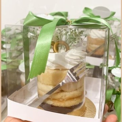 Caixa Mini bolo/Mini Panetone/mini Chocotone Branca - 12x12x12 -5 UNIDADE