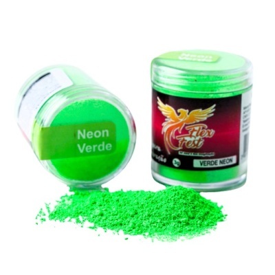 Pó Decorativo Neon Verde 3g - 1 Unidade