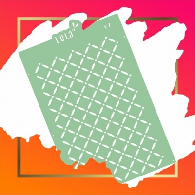 Stencil para decoração de Bolos e Bolacha -  Número 17