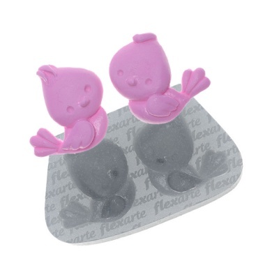 555 Molde de Silicone Casal de Passarinhos – Namorados 555 Molde de Silicone Casal de Passarinhos – Namorados
