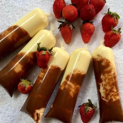 Sacos para Geladinho/Chup-chup/Din Din /Sacolé /Gelinho/Dudu/Juju/Flau/Suquinho- 1 Unidade(100 sacos) 6x26