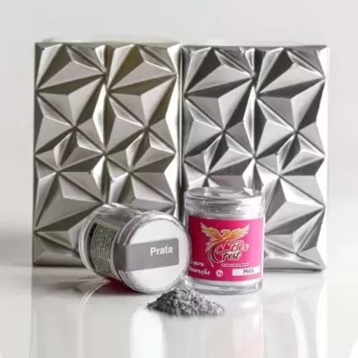 Pó Decorativo Prata 3g - 1 Unidade