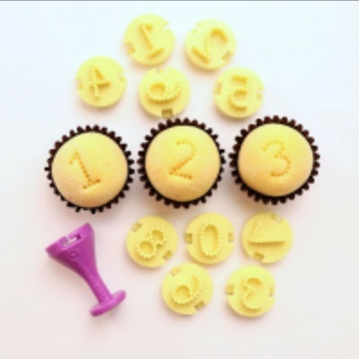 Carimbo para brigadeiro NÚMEROS PONTILHADOS