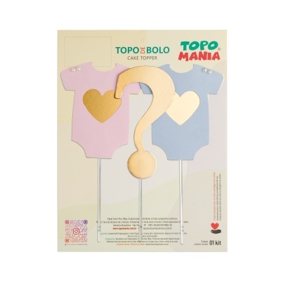 RD043 Mini Topo Revelação - 1 Kit