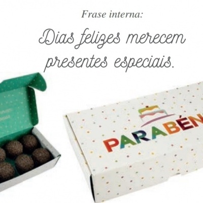2802 Caixa Practice -PARABÉNS - 8 Doces - 10 Unidades
