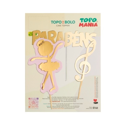 RD010 Mini Topo Bailarina - 1 Kit