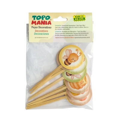 Pick Decorativo Abelhinha - Baby Collection- kit