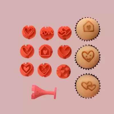 CARIMBOS PARA BRIGADEIROS - CORAÇÕES